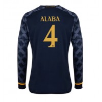 Camisa de Futebol Real Madrid David Alaba #4 Equipamento Secundário 2023-24 Manga Comprida